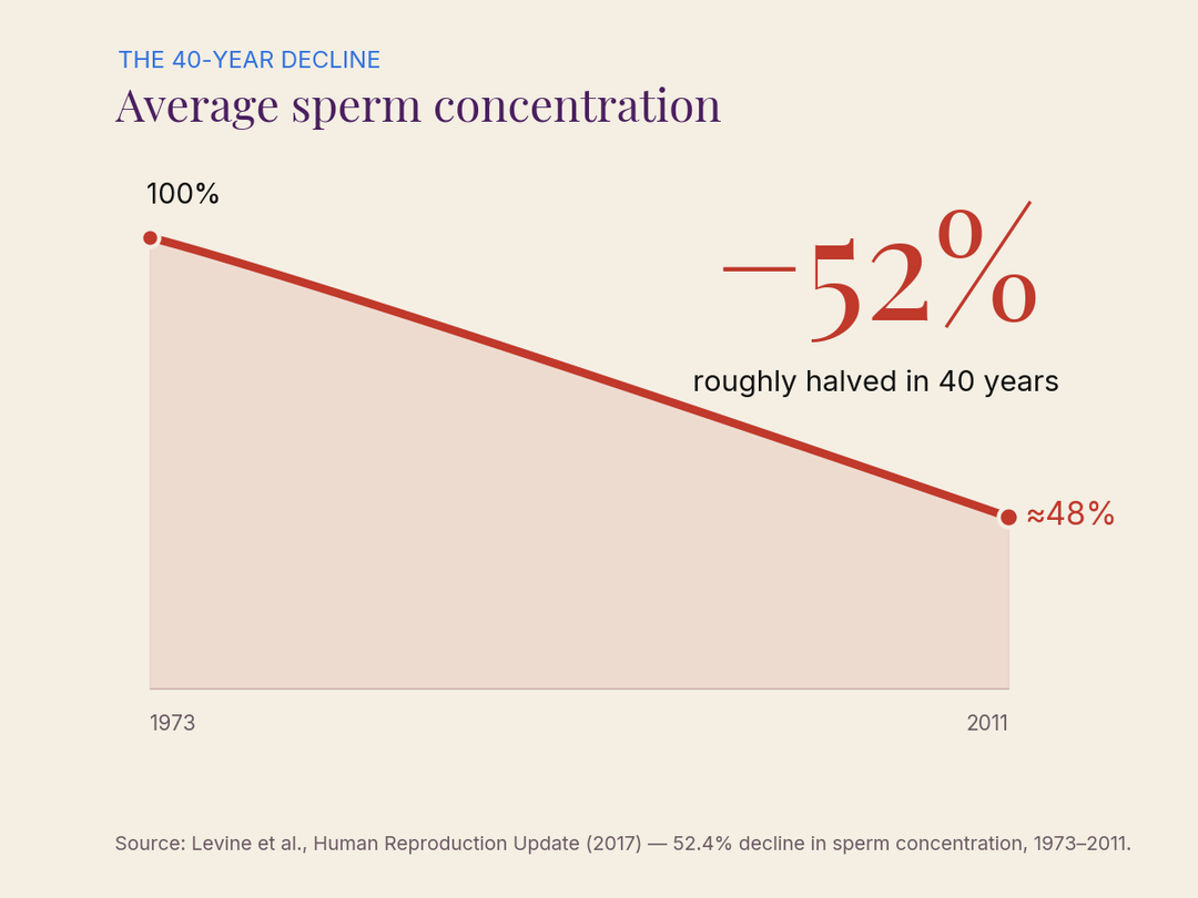 Declining sperm-count visual