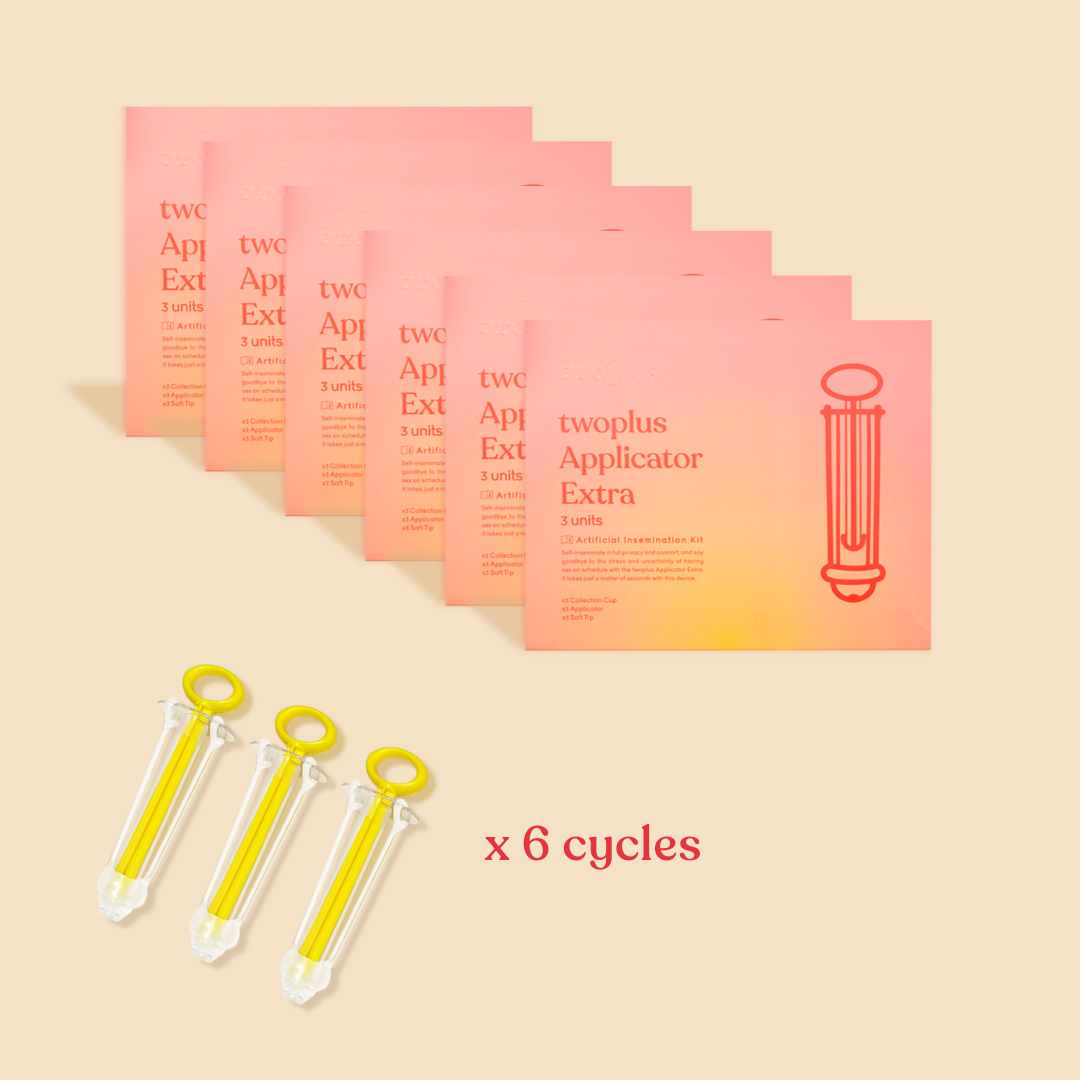 twoplus Applicator 6 cycles - 
sperm insemination kit